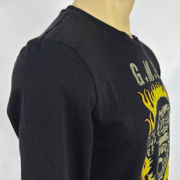 Gas Monkey Garage GMG flames long sleeve graphic tee shirt Dallas Texas men’s - Picture 5 of 8